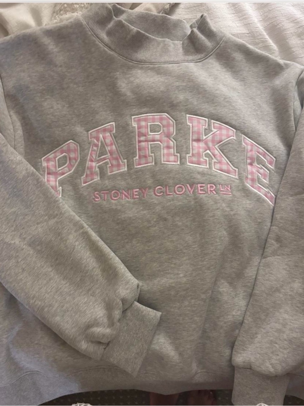 Parke Stoney Clover Gingham Mockneck XXL